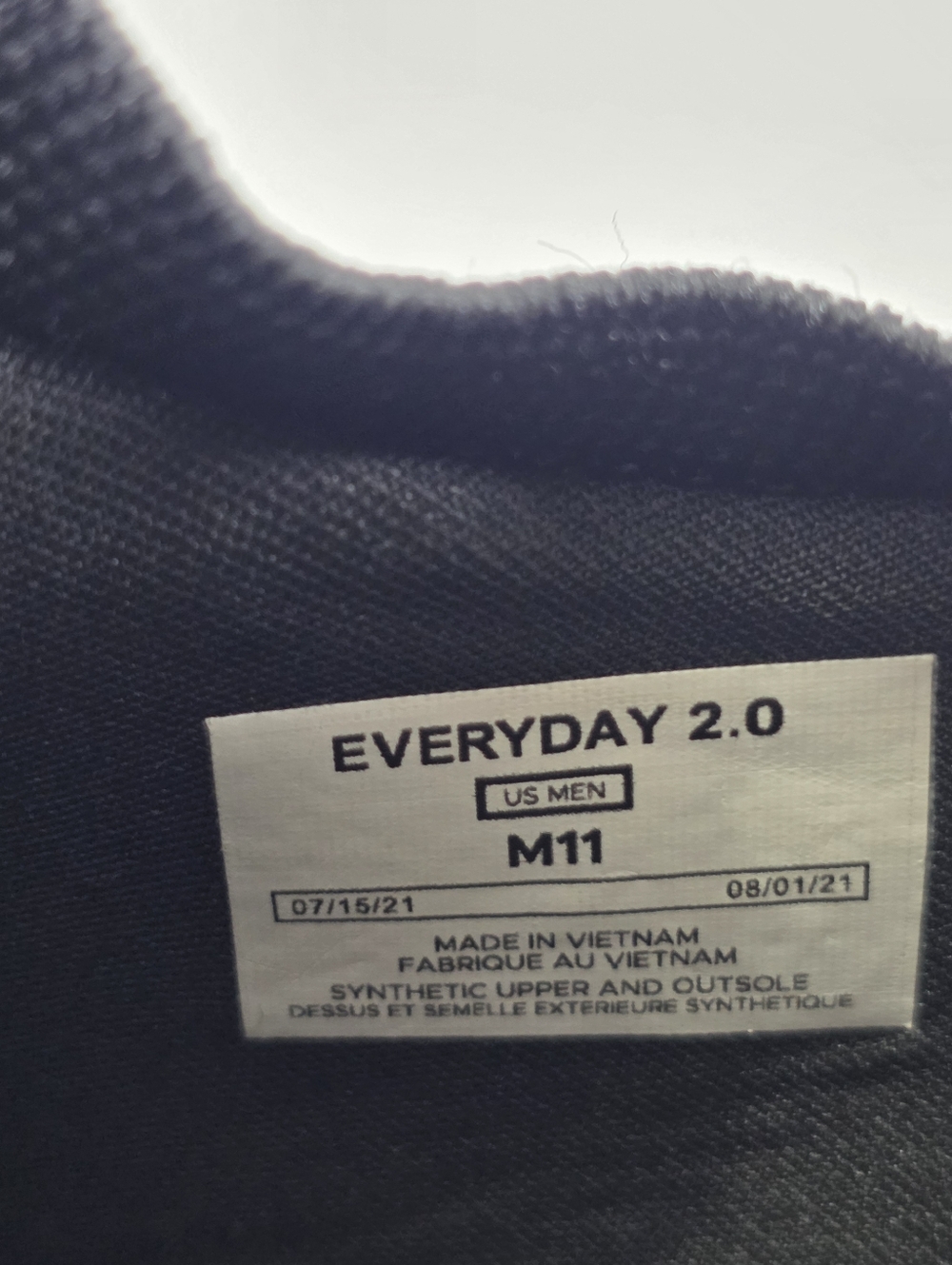 Vessi Everyday 2.0 Men's Size 11 Waterproof Travel Sneakers Black Casual Shoes - Picture 15 of 15
